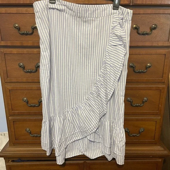 GAP Skirts Nwt Blue And White Striped Gap Nautical Faux Wrap